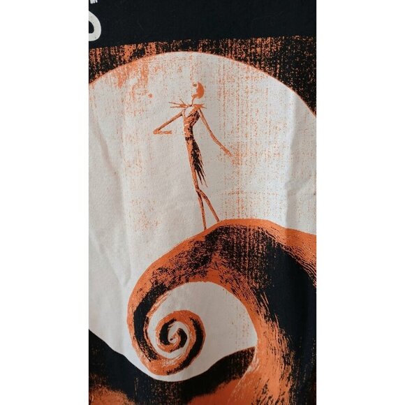 Disney Nightmare Before Christmas Tee Women's XXL Black Orange Halloween Jack - Picture 4 of 6